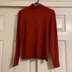 Eddie Bauer Rust Turtleneck Sweater